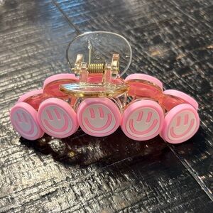 New Happy Smiley Face Hair Claw Clip